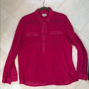 Magenta Madewell Crepe Top